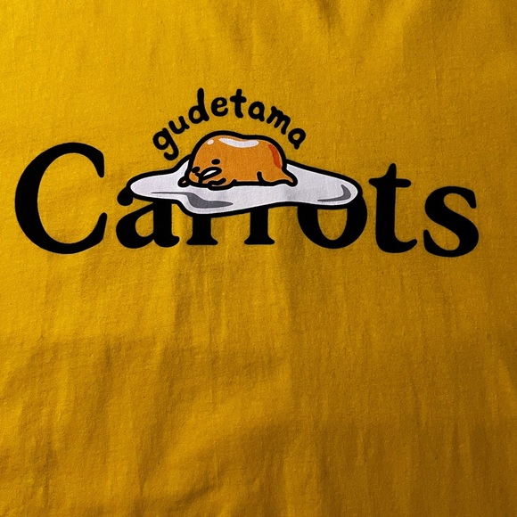 Gudetama Yellow Short Sleeve Tee Size XL By Anwar Carrots - Picture 8 of 8